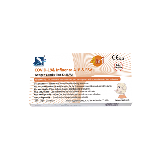 COVID-19 & Influenza A+B & RSV Antigen Combo Test Kit