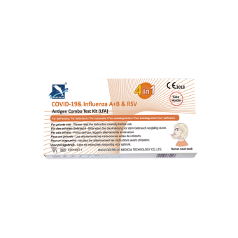 COVID-19 & Influenza A+B & RSV Antigen Combo Test Kit